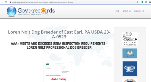 goodbreeder, loren, nolt, dog, breeder, usda-aphis, loren-nolt, dog-breeder, east, earl, pa, pennsylvania, puppy, puppies, kennels, mill, puppymill, 5-star, aca, ica, registered, show handler, pug, daschund, usda, 23-a-0523, 23a0523, licensed, inspected