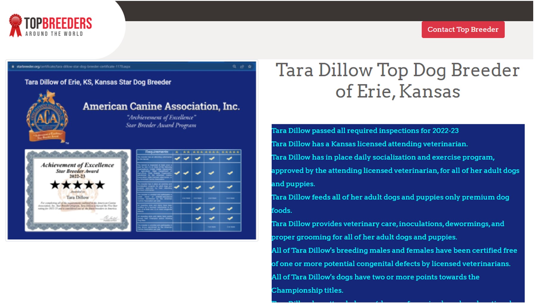 tara, dillow, dog, breeder, top, tara-dillow, dog-breeder, erei, ks, kansas, puppy, dog, kennels, mill, puppymill, usda, ACA, ICA, registered, show handler, retrievers, usda, 48-A-2019, 48A2019